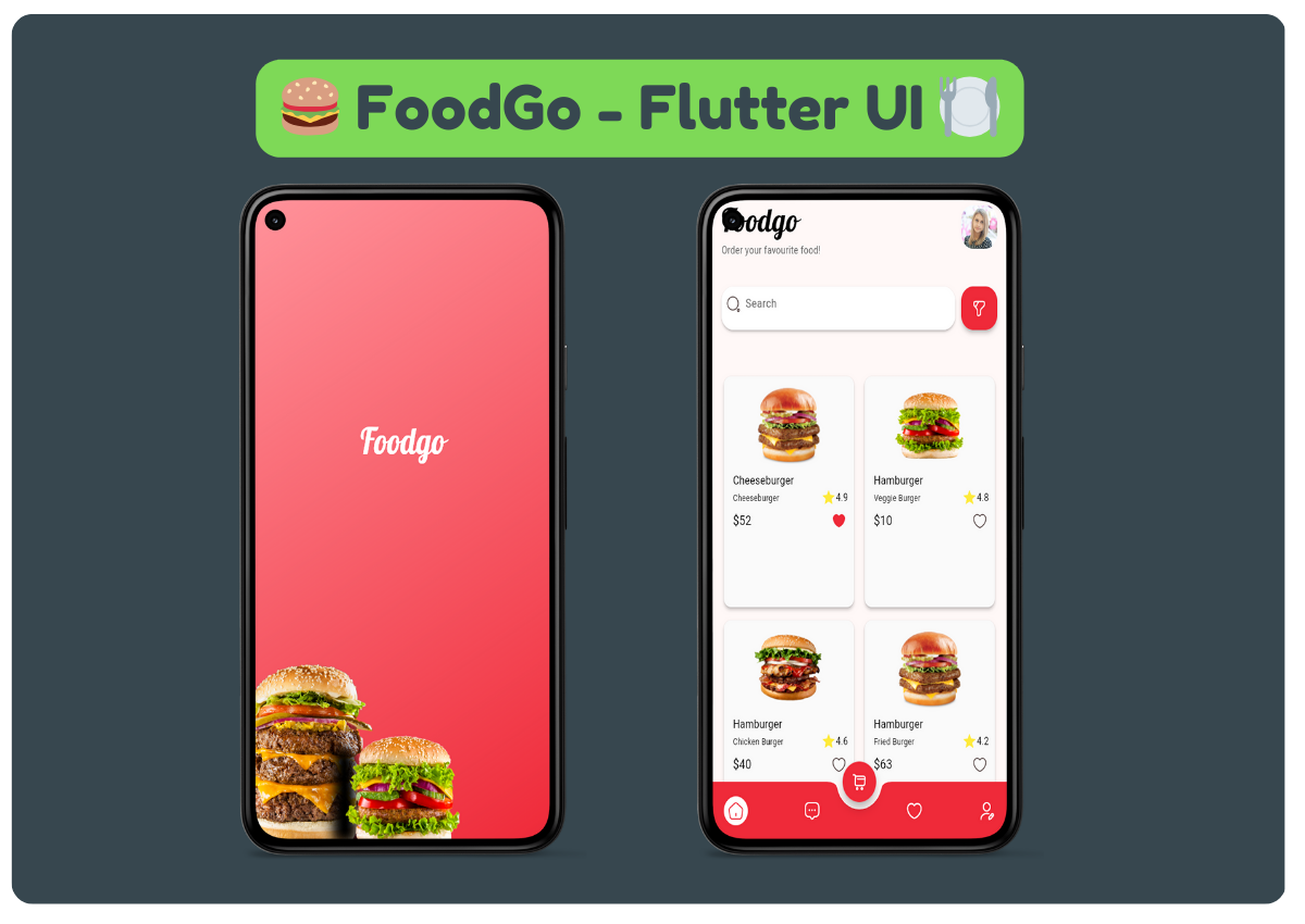 🍔 FoodGo - Flutter UI 🍽️